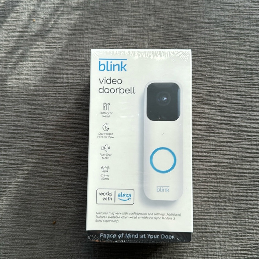 Blink Video Doorbell | Two-way audio HD video motion and chime app alerts